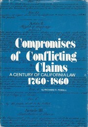 Front cover of Compromises of conflicting claims by Richard Roy Belden Powell