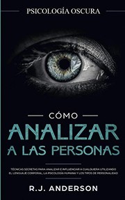 Front cover of Cómo Analizar a Las Personas by R. J. Anderson