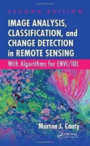 Cover of Image analysis, classification, and change detection in remote sensing by Morton John Canty