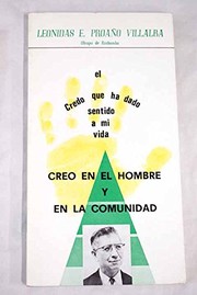 Cover of Creo en el hombre y en la comunidad by Leonidas E. Proaño Villalba