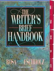 Cover of The writer's brief handbook by Alfred F. Rosa