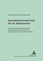 Front cover of Sprachbuchwandel Ende des 20. Jahrhunderts by Mohammad Hossein Khadjehzadeh