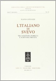 Cover of L' Italiano di Svevo by Flavio Catenazzi