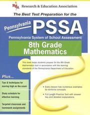 Front cover of Pennsylvania PSSA Grade 8 Math (REA) - The Best Test Prep by Stephen Hearne