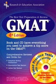 Front cover of GMAT w/CD-ROM 4th Ed. (REA) - The Best Test Prep & Review by Anita Price Davis