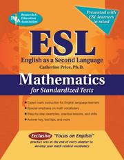 Front cover of ESL Mathematics for Standardized Tests (REA) by Catherine Price