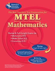 Front cover of MTEL Mathematics (REA) - The Best Teachers' Test Prep for MTEL Mathematics by Research and Education Association