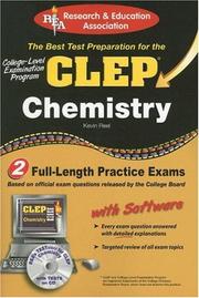 Front cover of CLEP Chemistry W/CD (REA) - The Best Test Prep for the CLEP by Kevin R. Reel
