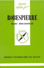 Cover of Robespierre by Marc Bouloiseau