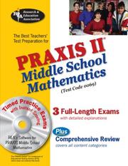 Front cover of The Best Teachers' Test Preparation for the Praxis II Middle School Mathematics Test (Test Code 0069) (Testware) by Mel H. Friedman
