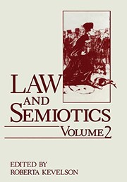 Front cover of Law and Semiotics by Roberta Kevelson