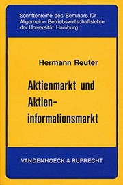 Front cover of Aktienmarkt und Aktieninformationsmarkt by Reuter, Hermann Dr. rer. pol., Dipl.-Kfm.