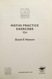 Cover of Maths Practice Exercises by David Hanson