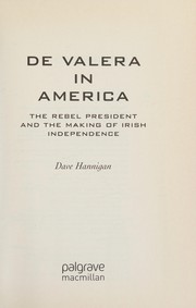 Cover of De Valera in America by Dave Hannigan
