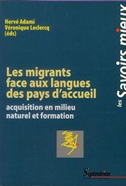 Front cover of Les migrants face aux langues des pays d'accueil by Hervé Adami