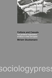 Cover of Cottons and Casuals by Miriam Glucksmann