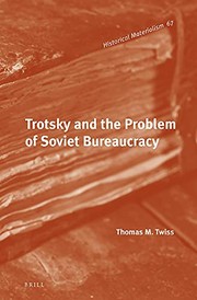 Front cover of Trotsky and the problem of Soviet bureaucracy by Thomas M. Twiss