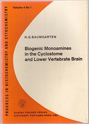 Front cover of Biogenic monoamines in the cyclostome and lower vertebrate brain by H. G. Baumgarten