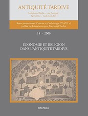 Front cover of Économie et religion dans l'antiquité tardive by Éric Rebillard