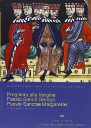 Front cover of Preghiera alla Vergine ; Passio sanctii Georgii ; Passio sanctae Margaretae by aa.vv.