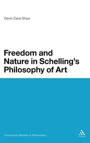 Front cover of Freedom and nature in Schelling's philosophy of art by Devin Zane Shaw