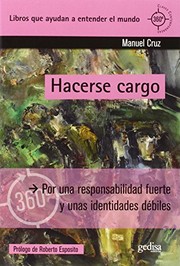 Front cover of Hacerse cargo by Manuel Cruz Rodríguez