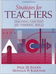 Front cover of Strategies for Teachers by Paul D. Eggen