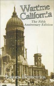 Cover of Wartime California by Eames Demetrios