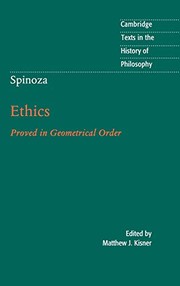 Cover of Spinoza by Matthew J. Kisner