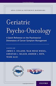 Front cover of Geriatric Psycho-Oncology by Jimmie C. Holland