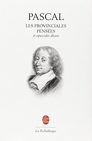 Cover of Les provinciales by Blaise Pascal