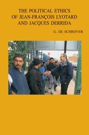 Cover of The political ethics of Jean-François Lyotard and Jacques Derrida by Georges de Schrijver