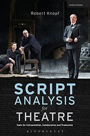 Cover of Script Analysis for Theatre by Robert Knopf