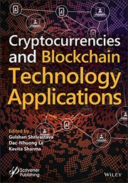 Front cover of Cryptocurrencies and Blockchain Technology Applications by Gulshan Shrivastava