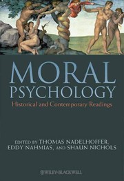 Cover of Moral psychology by Thomas Nadelhoffer