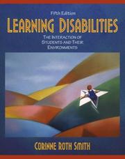 Cover of Learning disabilities by Corinne Roth Smith
