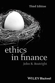 Front cover of Ethics in finance by John Raymond Boatright