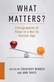Cover of What matters? by Ann Taves