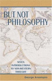 Front cover of But Not Philosophy by Anastaplo, George