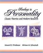 Cover of Readings in personality : classic theories and modern research by Howard S. Friedman
