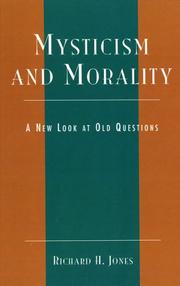 Cover of Mysticism and morality by Jones, Richard H.