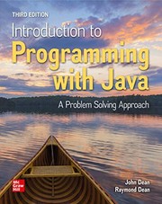 Cover of Introduction to Programming with Java by John Dean