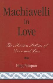 Front cover of Machiavelli in Love by Haig Patapan