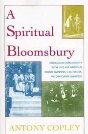 Front cover of A Spiritual Bloomsbury by Antony Copley