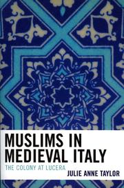 Front cover of Muslims in Medieval Italy by Julie Taylor