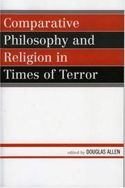 Front cover of Comparative Philosophy and Religion in Times of Terror (Studies in Comparative Philosophy and Religion) by Douglas Allen