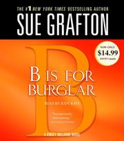 Cover of B is for Burglar (Kinsey Millhone, #2) by Sue Grafton