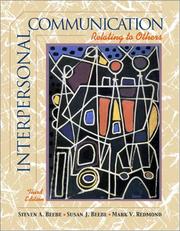 Cover of Interpersonal communication by Steven A. Beebe
