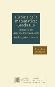 Front cover of Història de la matemàtica : Grècia I by Josep Pla i Carrera