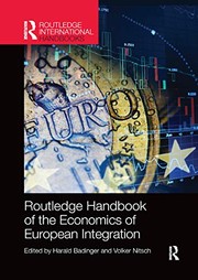 Front cover of Routledge Handbook of the Economics of European Integration by Harald Badinger